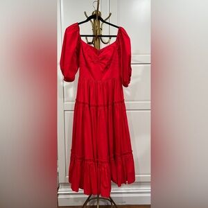 Elegant Red Women's Dress